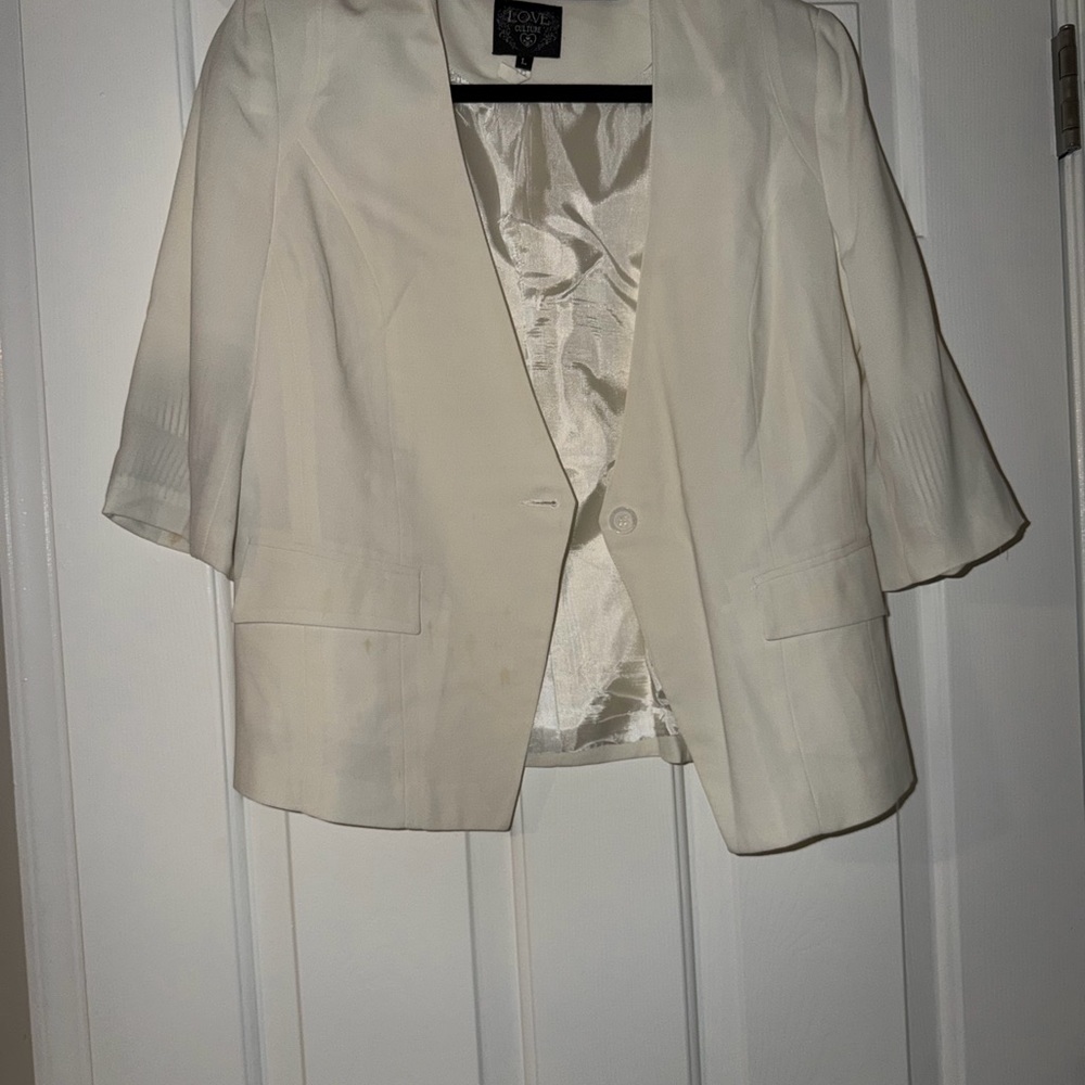 Love Culture Ivory Women's Blazer